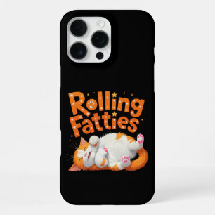Rollende Dickerchen Katze Lustig Süße Katzenliebha iPhone 16 Pro Max Hülle