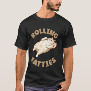 Rollende Dicksbälger Lustiger Katzen Kätzchen Besi T-Shirt