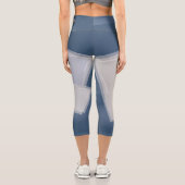 Rollende Fibonacci-Quadrate Capri Leggings (Rückseite)