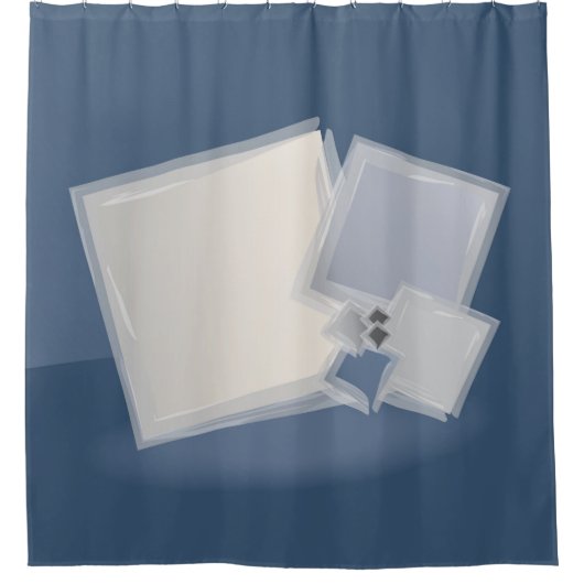 Rollende Fibonacci-Quadrate Duschvorhang (Vorderseite)