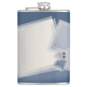 Rollende Fibonacci-Quadrate Flachmann (Vorderseite)