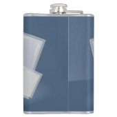 Rollende Fibonacci-Quadrate Flachmann (Rückseite)