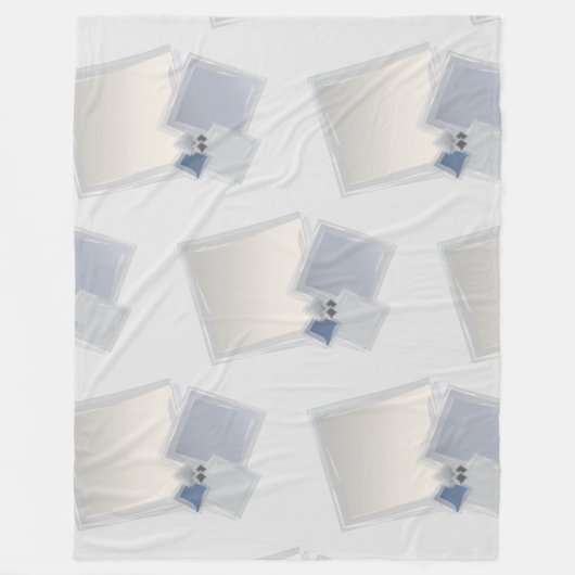 Rollende Fibonacci-Quadrate Fleecedecke (Vorderseite)