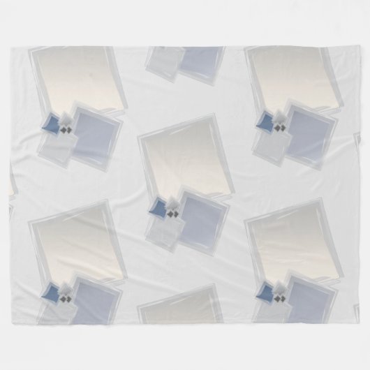 Rollende Fibonacci-Quadrate Fleecedecke (Vorderseite (Horizontal))