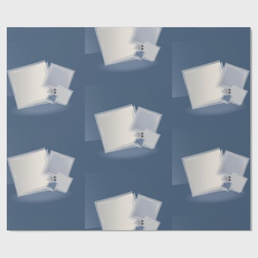 Rollende Fibonacci-Quadrate Geschenkpapier (Flach)