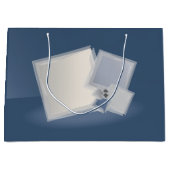 Rollende Fibonacci-Quadrate Große Geschenktüte (Vorderseite)