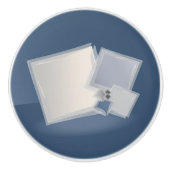 Rollende Fibonacci-Quadrate Keramikknauf (Vorderseite)