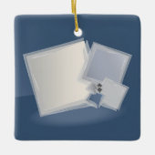 Rollende Fibonacci-Quadrate Keramikornament (Vorderseite)