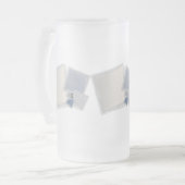 Rollende Fibonacci-Quadrate Mattglas Bierglas (Vorderseite Links)