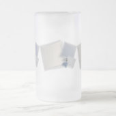 Rollende Fibonacci-Quadrate Mattglas Bierglas (Mittel)