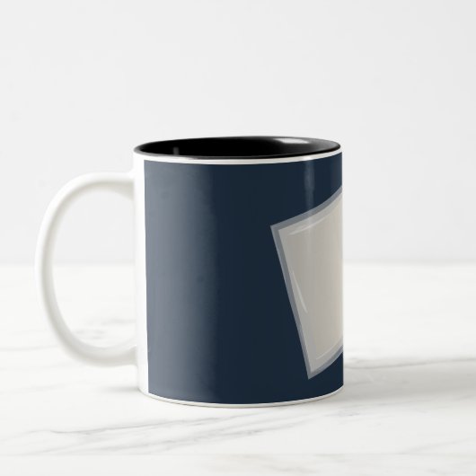 Rollende Fibonacci-Quadrate Zweifarbige Tasse (Links)