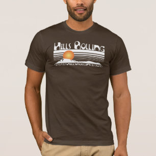 Rollende Hügel - Brown-T - Shirt mit