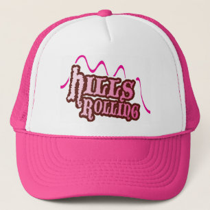Rollende Hügel - Fernlastfahrer-Hut im ROSA Truckerkappe