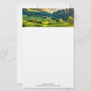 Rollende Hügel - Landschaftsfoto Briefpapier