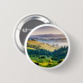 Rollende Hügel - Landschaftsfoto Button (Vorne & Hinten)