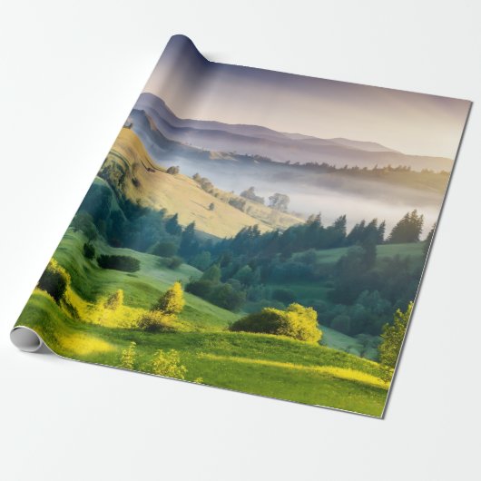 Rollende Hügel - Landschaftsfoto Geschenkpapier (Ungerollt)