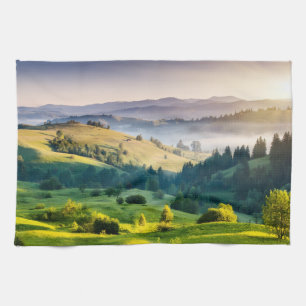 Rollende Hügel - Landschaftsfoto Geschirrtuch