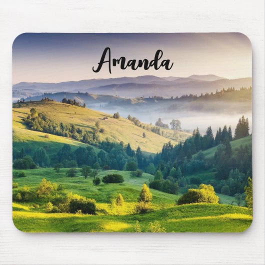 Rollende Hügel - Landschaftsfoto Mousepad (Vorne)