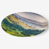 Rollende Hügel - Landschaftsfoto Pappteller (Schrägansicht)