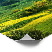 Rollende Hügel - Landschaftsfoto Poster (Ecke)