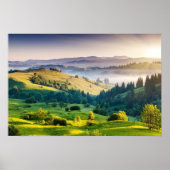 Rollende Hügel - Landschaftsfoto Poster (Vorne)