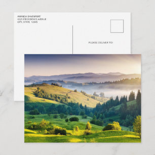 Rollende Hügel - Landschaftsfoto Postkarte