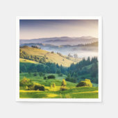 Rollende Hügel - Landschaftsfoto Serviette (Vorderseite)