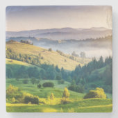 Rollende Hügel - Landschaftsfoto Steinuntersetzer (Vorderseite)