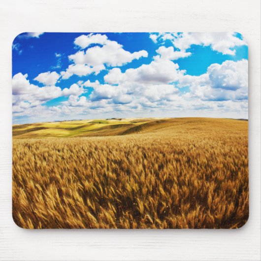 Rollende Hügel mit reifem Weizen Mousepad (Vorne)