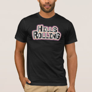 Rollende Hügel - schwarzer T - Shirt mit