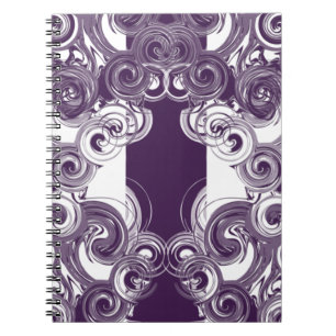 Rollende lila Digital-Kunst Notizblock