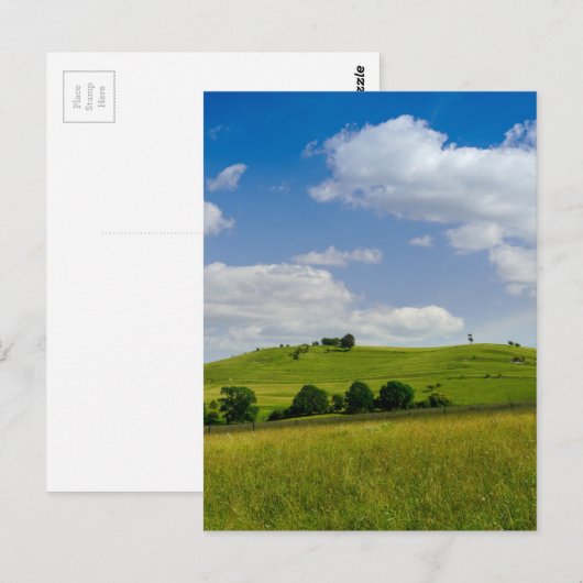 Rollende Sommerlandschaft Postkarte (Vorne/Hinten)