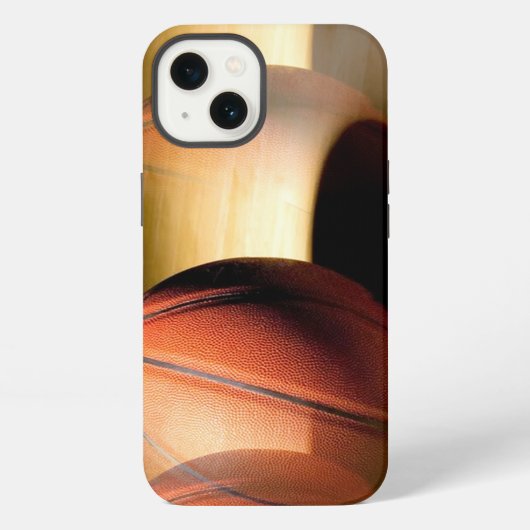 Rollender Basketball iPhone Hülle (Rückseite)