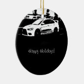 Rollender Schuss der Evolution 10 Keramik Ornament (Rechts)