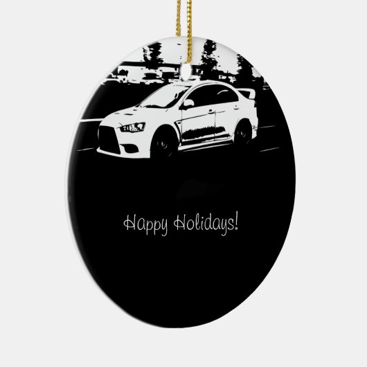 Rollender Schuss der Evolution 10 Keramik Ornament (Rechts)