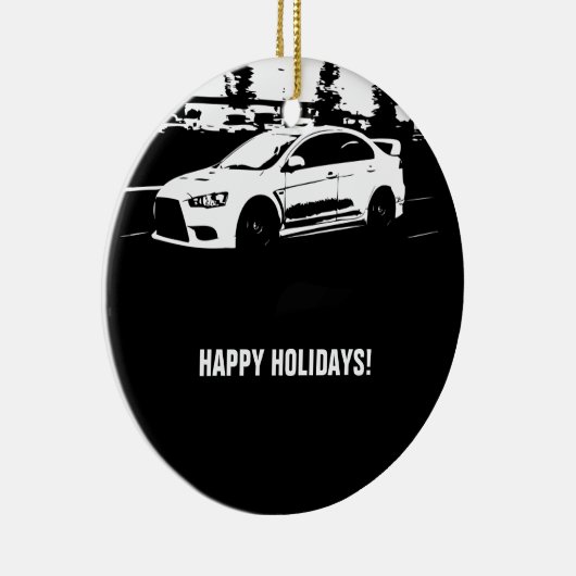 Rollender Schuss der Evolution 10 Keramik Ornament (Rechts)