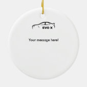 Rollender Schuss der Evolution 10 Keramik Ornament (Hinten)