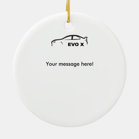 Rollender Schuss der Evolution 10 Keramik Ornament (Hinten)