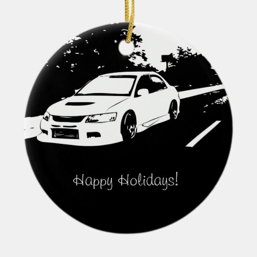 Rollender Schuss der Evolution 9 Keramik Ornament (Vorne)