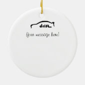 Rollender Schuss der Evolution 9 Keramik Ornament (Hinten)