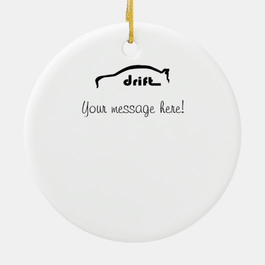 Rollender Schuss der Evolution 9 Keramik Ornament (Hinten)