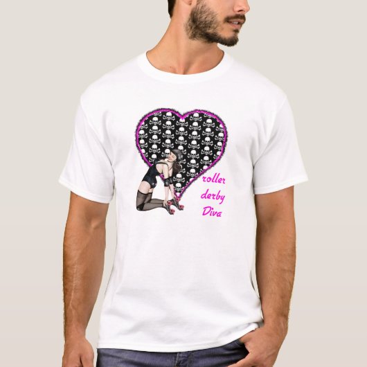 Rollenderby-Diva T-Shirt (Vorderseite)