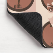 Rollenderby-Mädchen Mousepad (Ecke)
