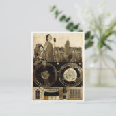 Rollendes Band Postkarte (Stehend Vorderseite)