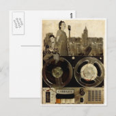 Rollendes Band Postkarte (Vorne/Hinten)