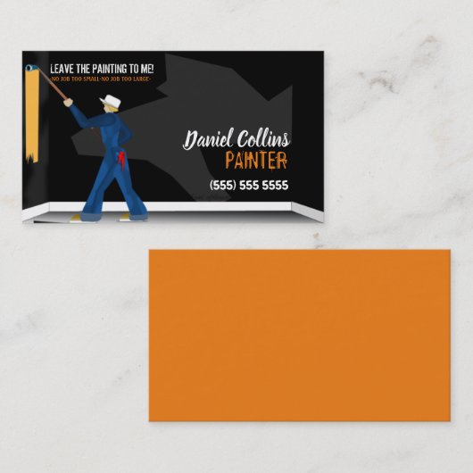 Rollenkarte für die Malerei Visitenkarte (Vorne/Hinten)