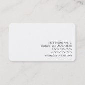 Rollenmäher Visitenkarte (Rückseite)