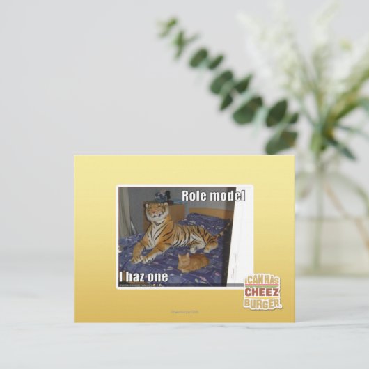 Rollenmodell, ich habe eins postkarte (Stehend Vorderseite)