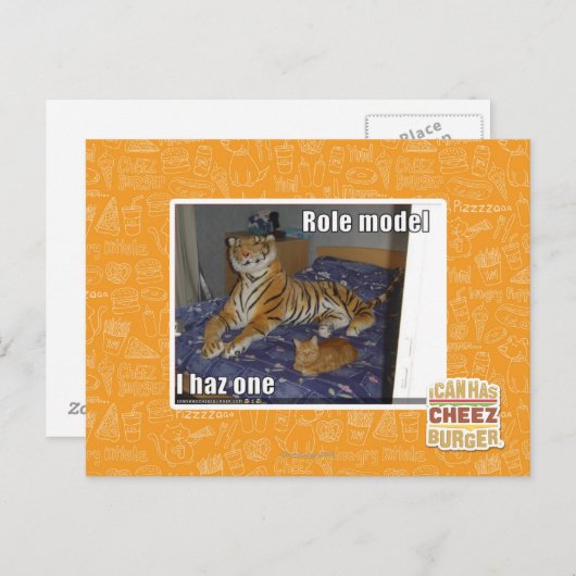 Rollenmodell, ich habe eins postkarte (Vorne/Hinten)