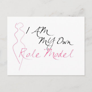 Rollenmodell Weiß Postkarte